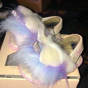 Infant Rainbow Unicorn UGG Sandals